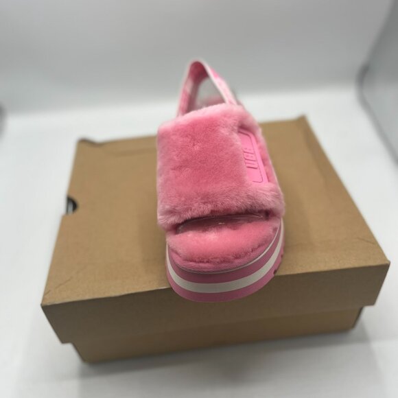 NWT UGG Disco Stripe Slide Slipper Pink Rose Women's US sizes 8 Brand NEW!!! - Picture 5 of 8